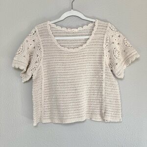 Solitaire Crochet Knit Blouse